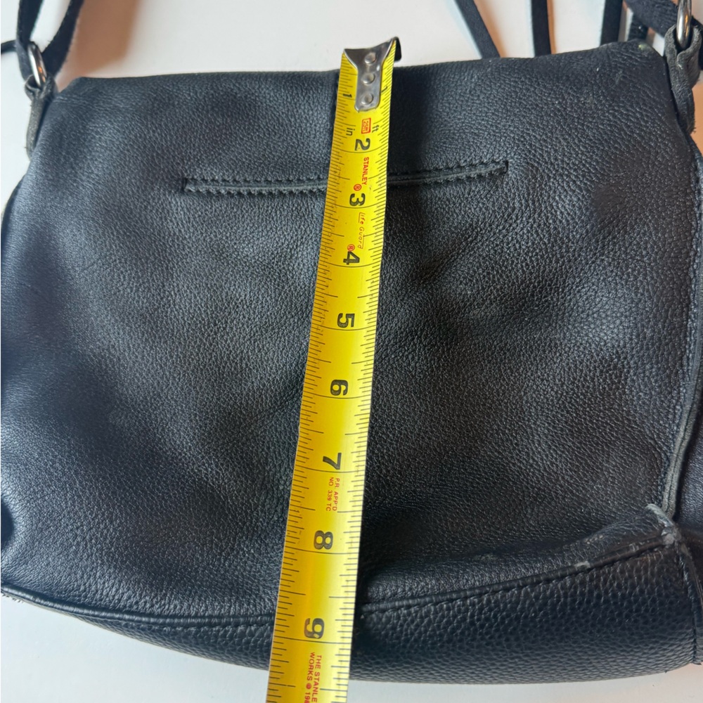 Vintage The Sak Black Leather Western Rocker Women's Shoulder Bag Purse - Picture 7 of 13